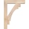Ekena Millwork Merced Block Smooth Bracket w/ Offset Brace, Douglas Fir, 5 1/2"W x 22"D x 30"H BKT0604X22X30MRC05SDF - alternate 3